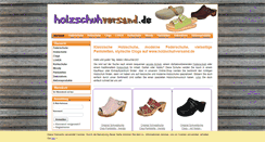 Desktop Screenshot of holzschuhversand.de